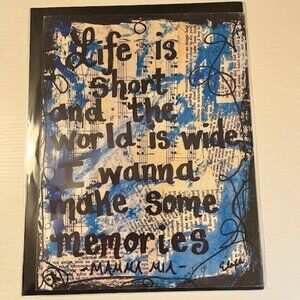 Mamma Mia mixed media art - Lexicon of Love - Ms. Elexa